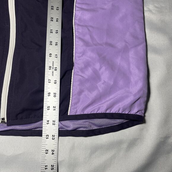 Three Hearts Women's Track Jacket Purple Size M Full Zip Lightweight Lined - Picture 5 of 5